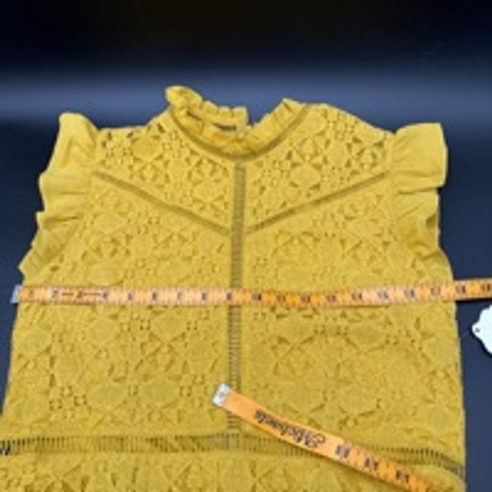 Altar’d State Yellow Lace Dress NEW Size L - Picture 6 of 7